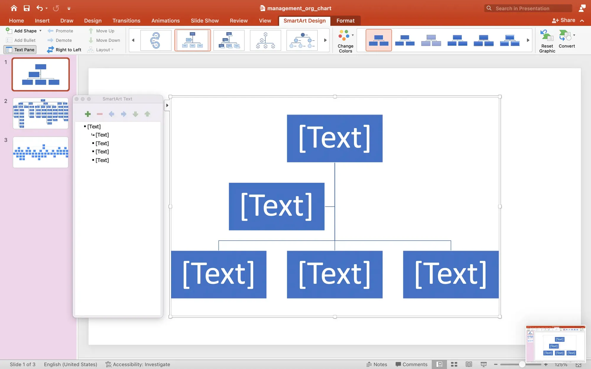 microsoft word organizational chart template