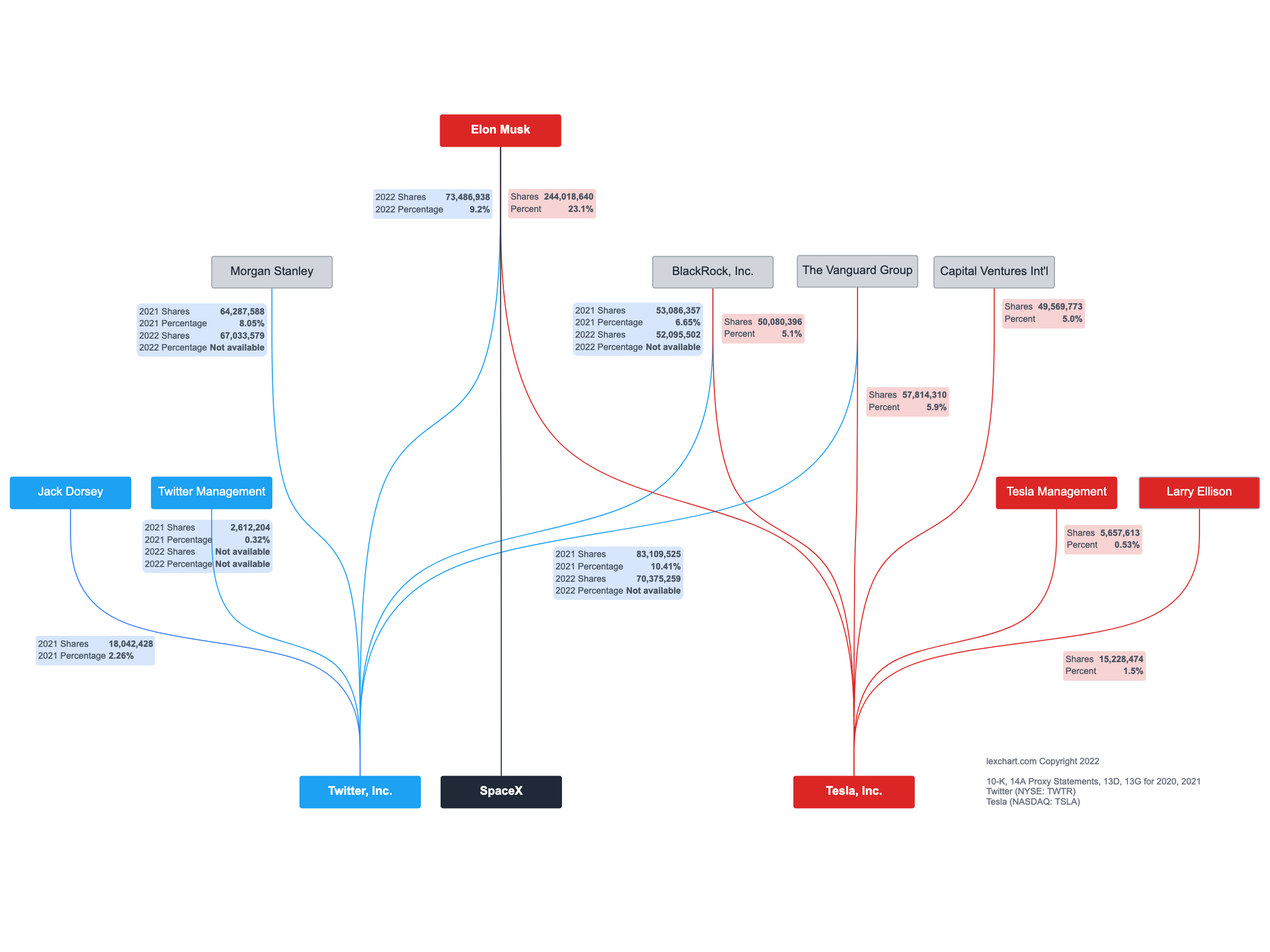 Elon Musk Tesla, Twitter, SpaceX Ownership Structure