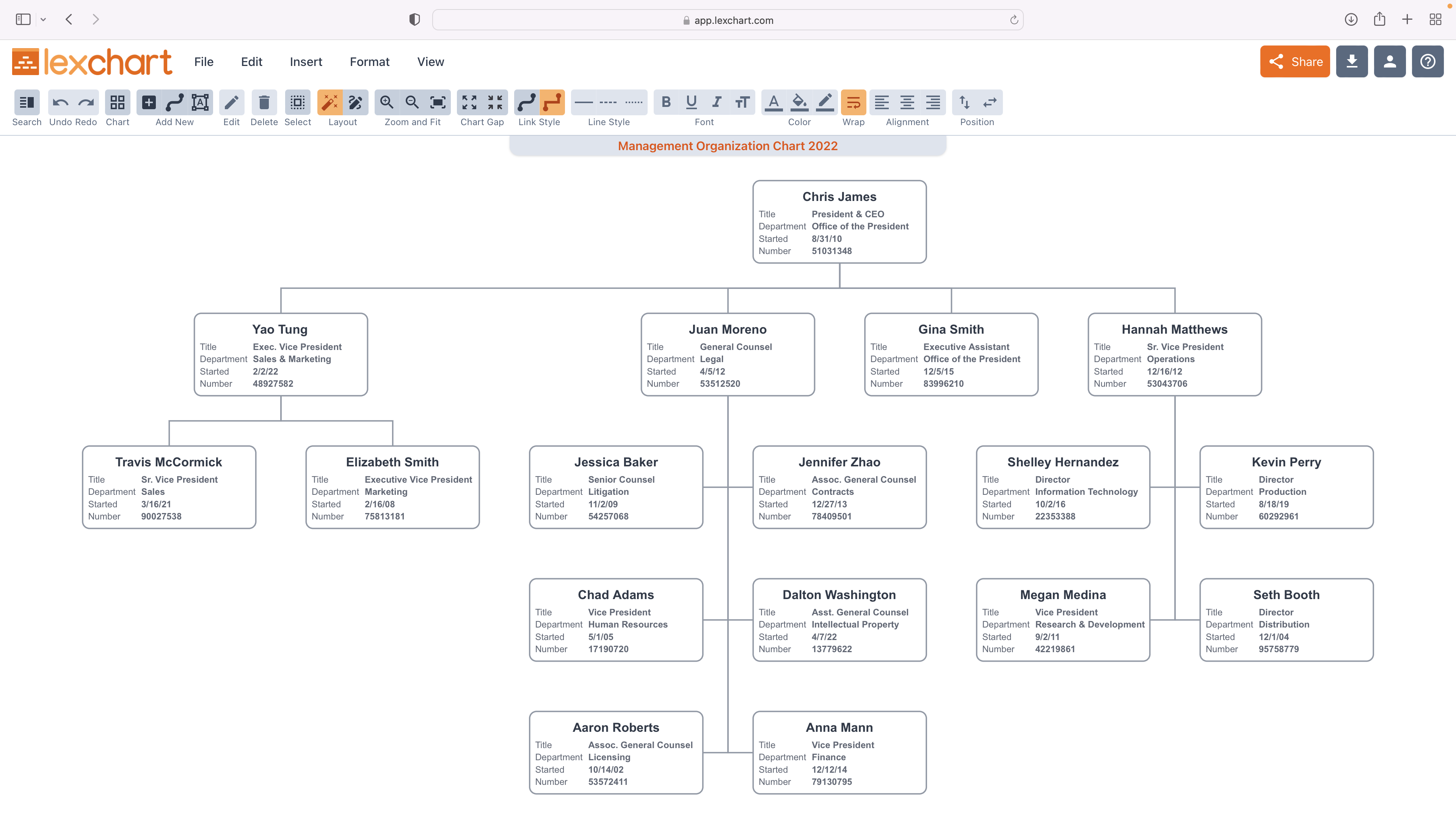 Import Management Data from Microsoft Excel or Google Sheets for Org Chart