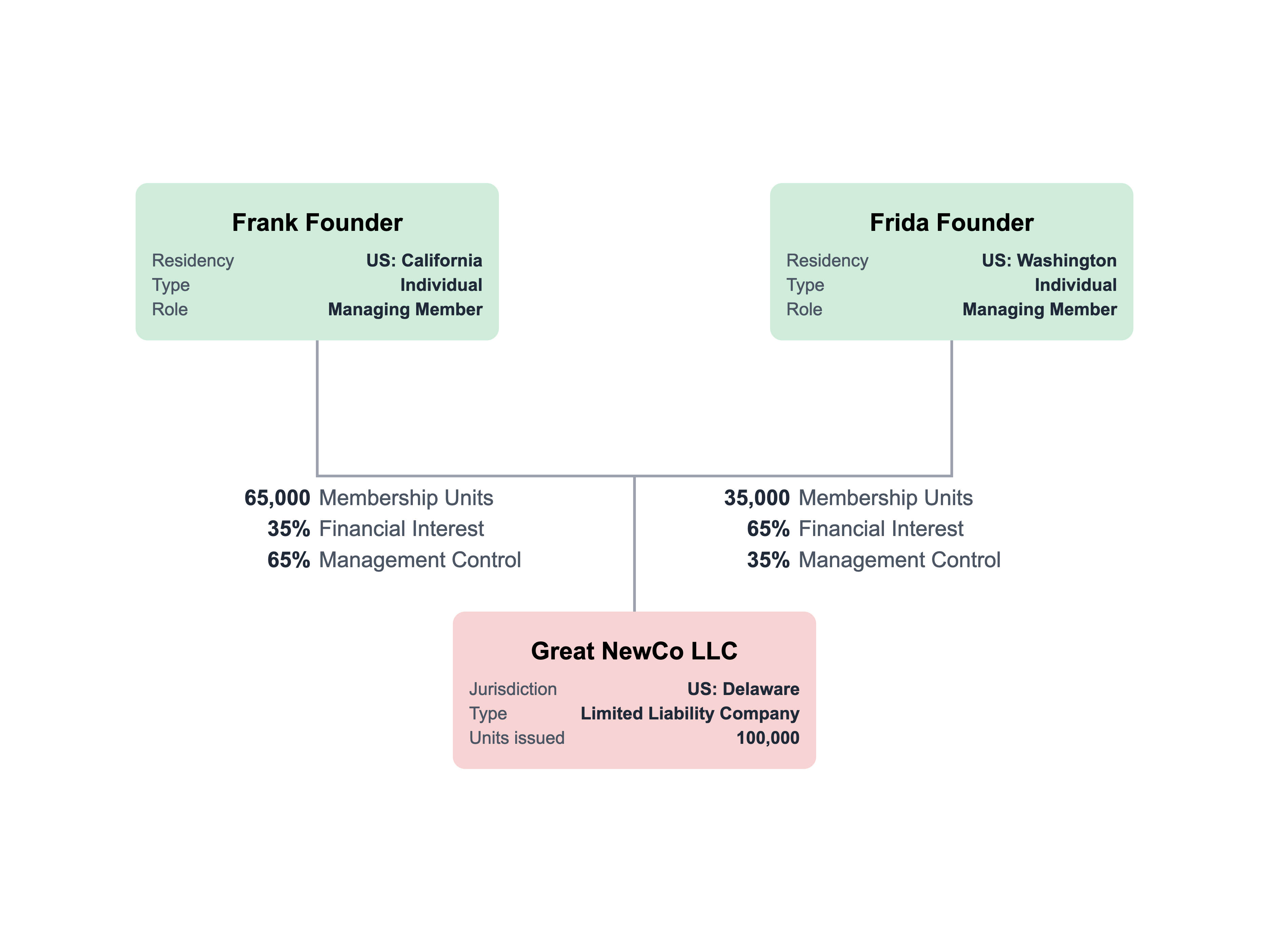 Member Managed LLC Organization Chart Template