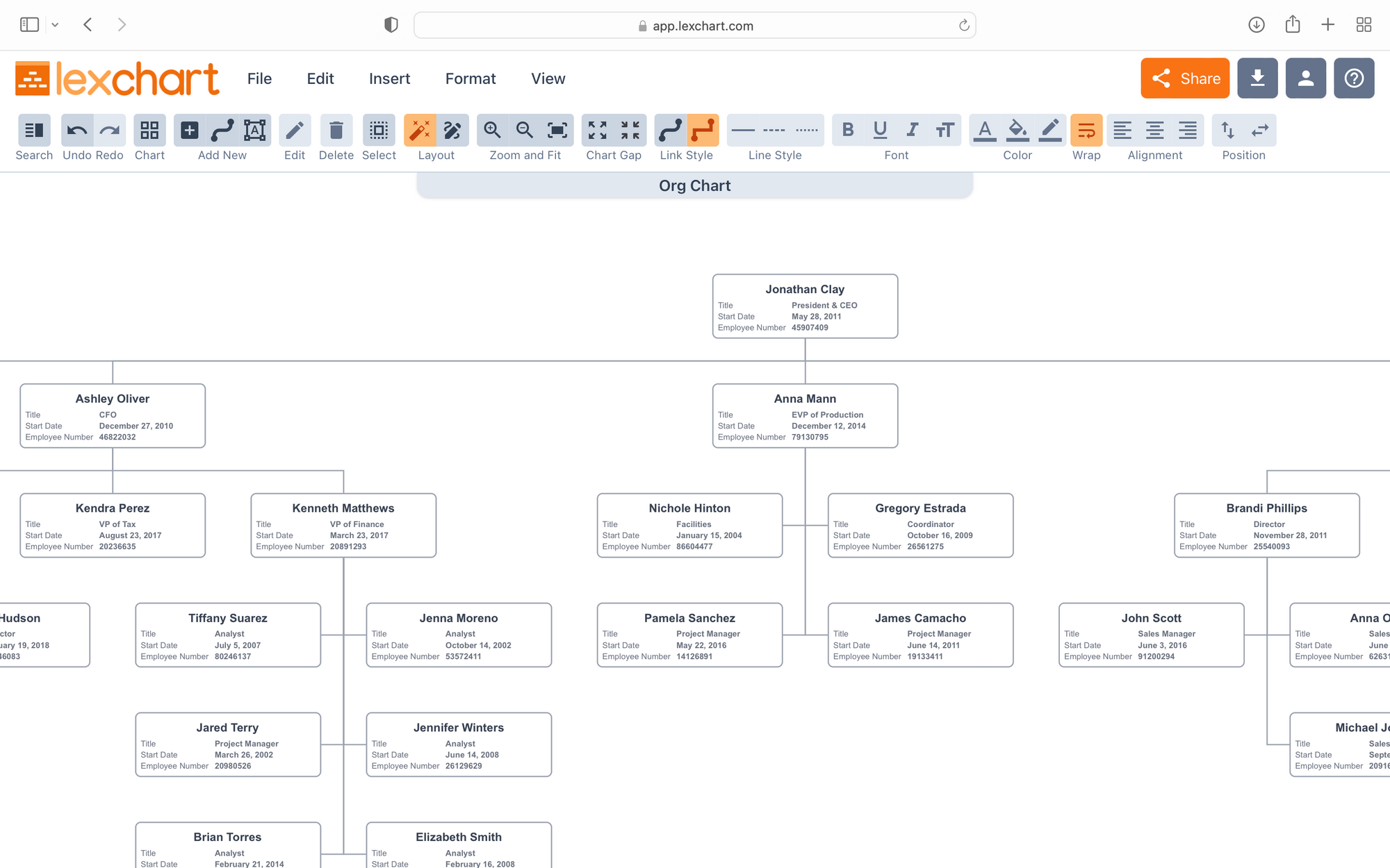 Create an Organogram from Excel