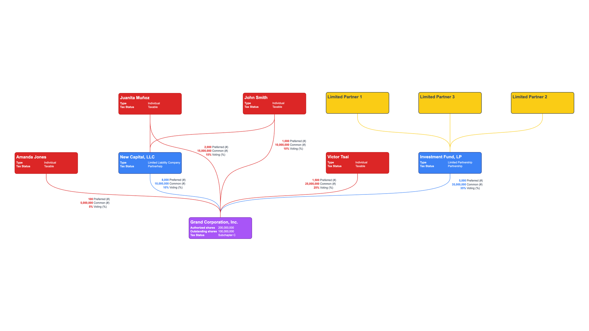 C Corporation (C Corp) Organization Organogram